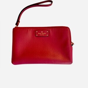 KATE SPADE Double Zip Wristlet Pink